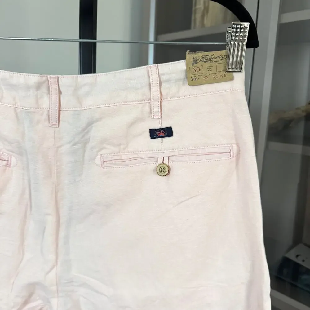 Faherty Malibu Linen Cotton Pink Chino 9